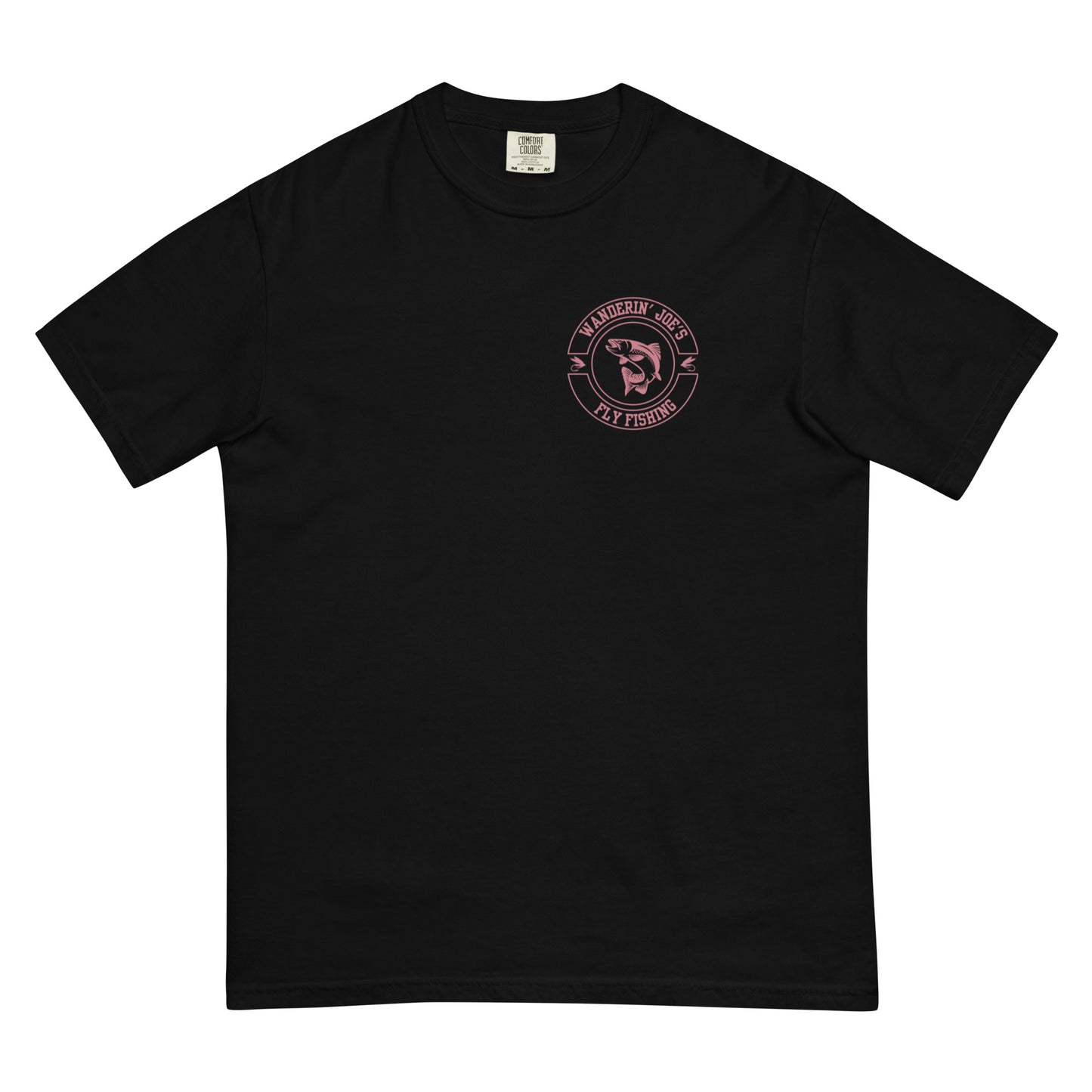 Men’s garment-dyed heavyweight t-shirt PINK LOGO