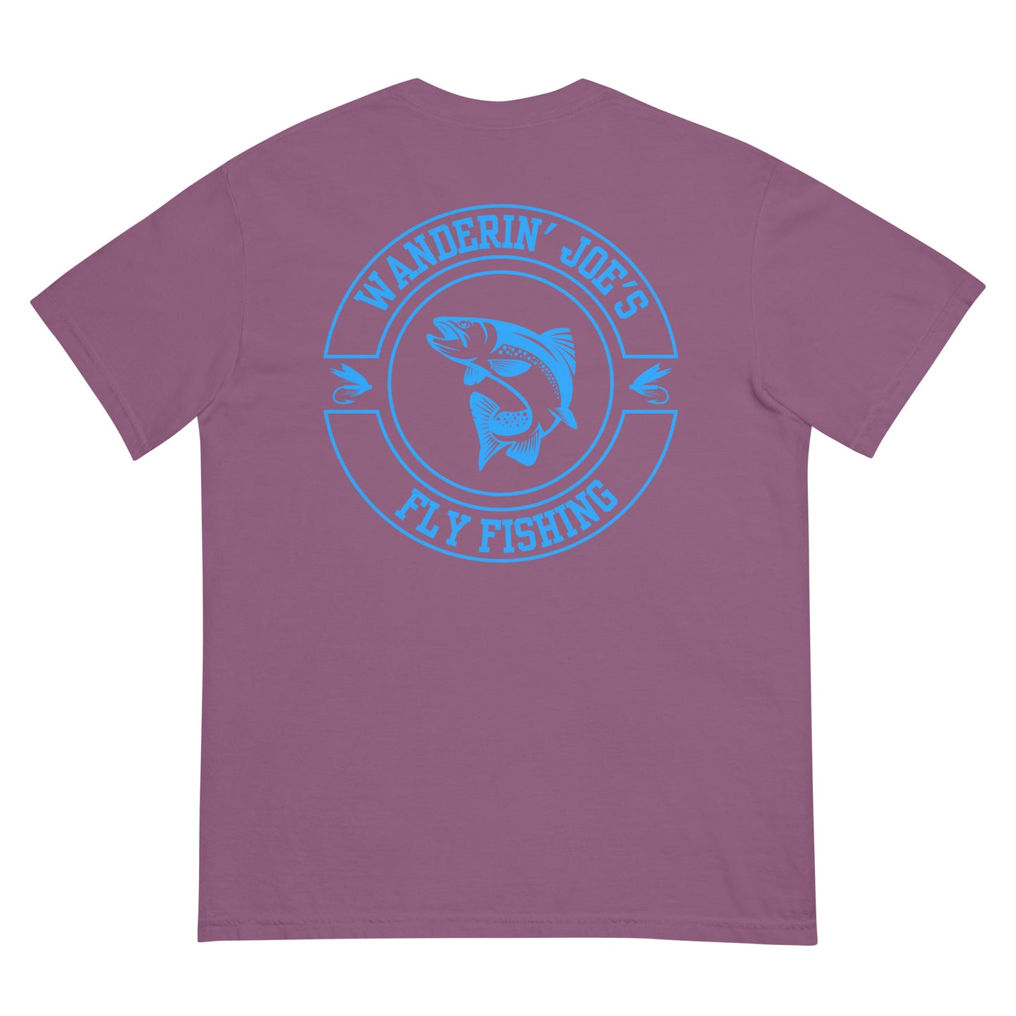 Men’s garment-dyed heavyweight t-shirt BLUE LOGO