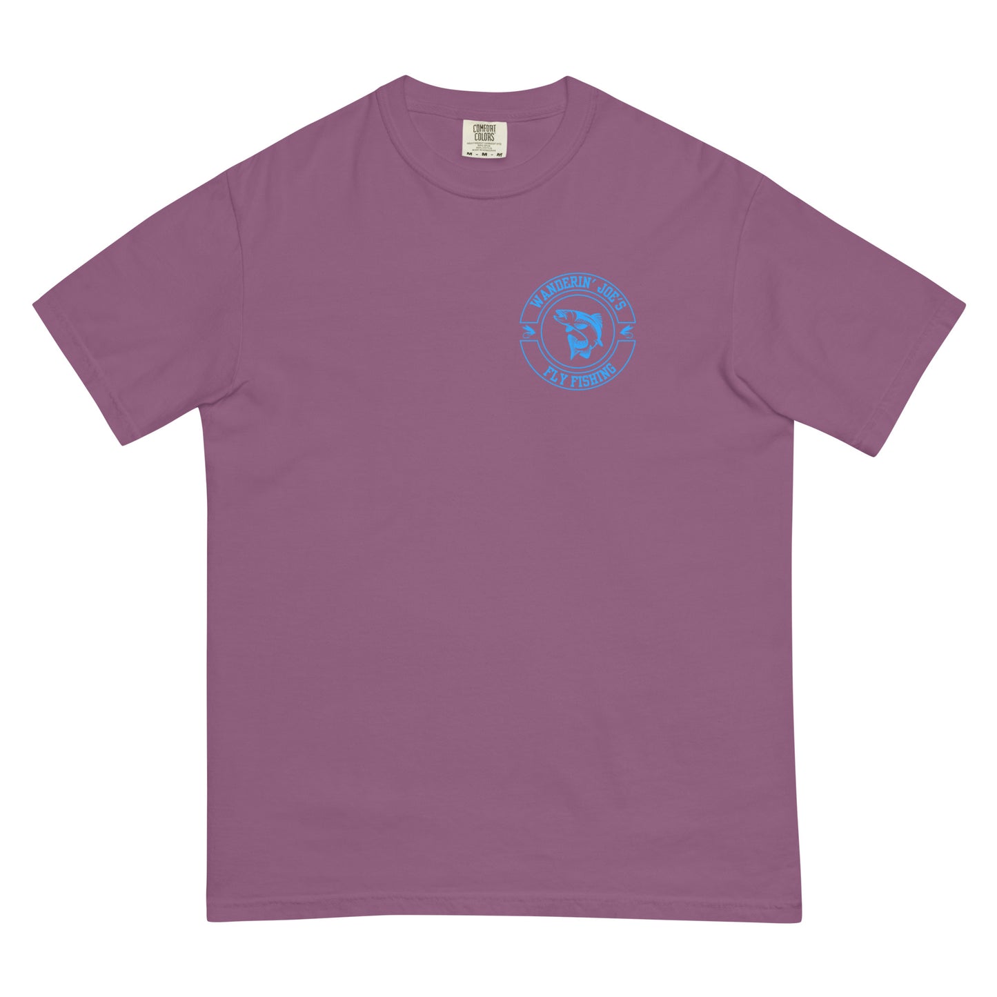 Men’s garment-dyed heavyweight t-shirt BLUE LOGO