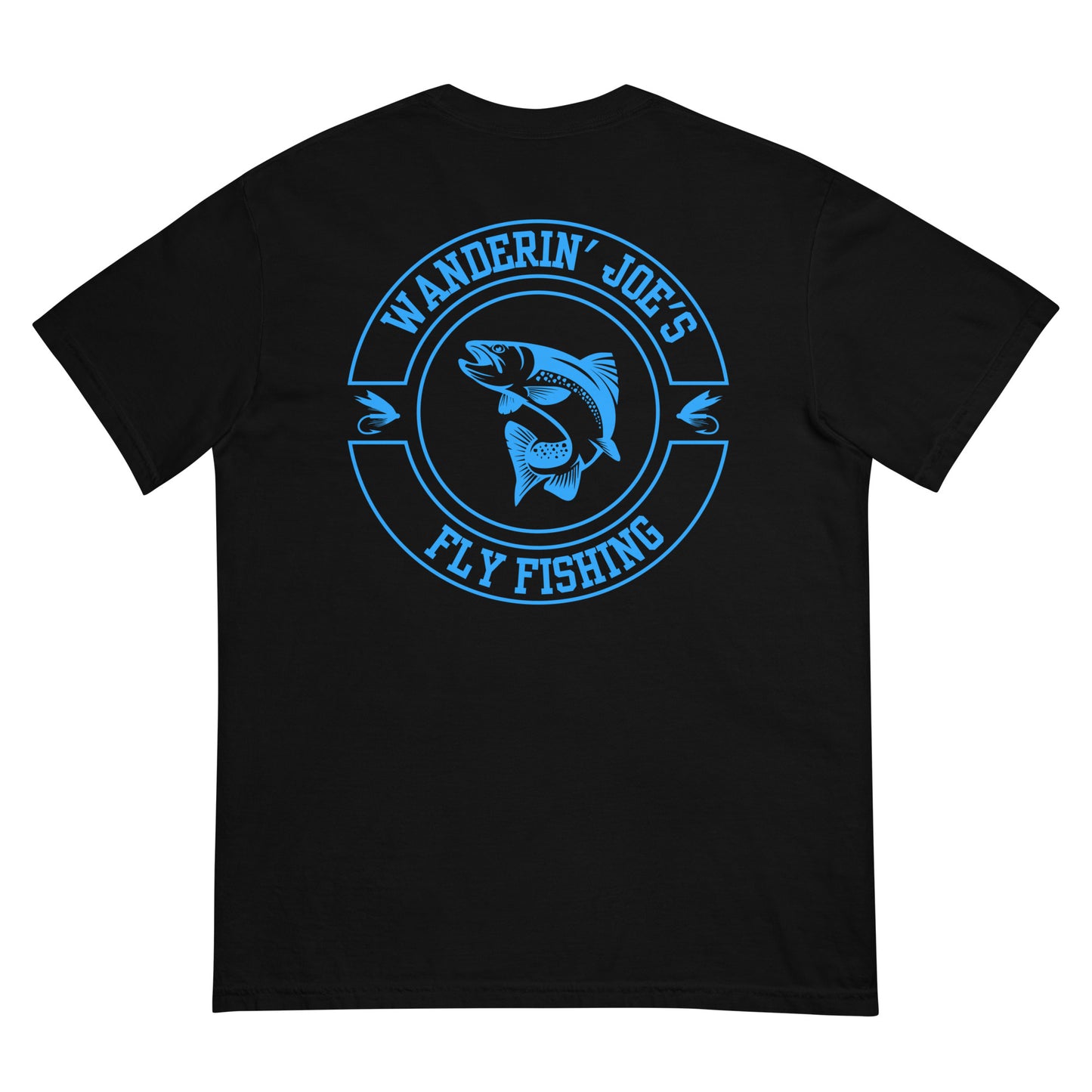 Men’s garment-dyed heavyweight t-shirt BLUE LOGO