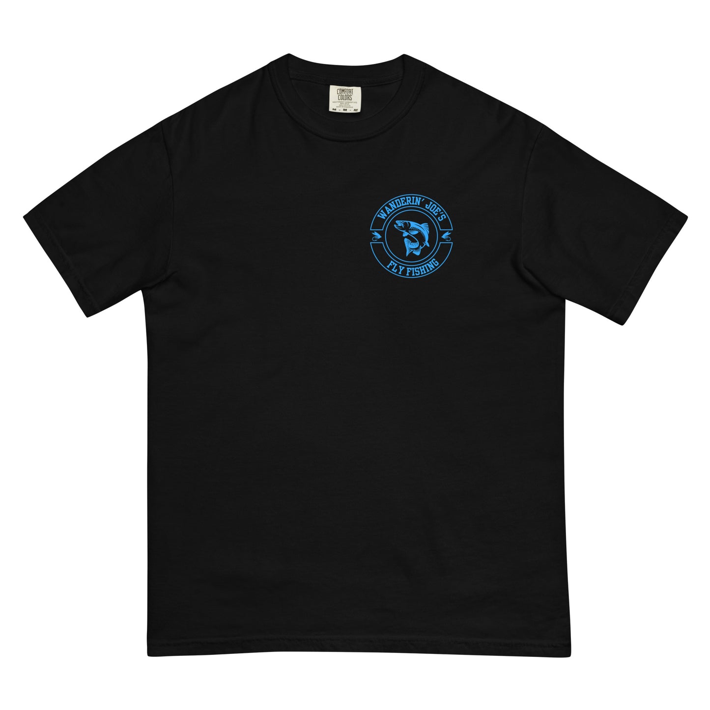 Men’s garment-dyed heavyweight t-shirt BLUE LOGO