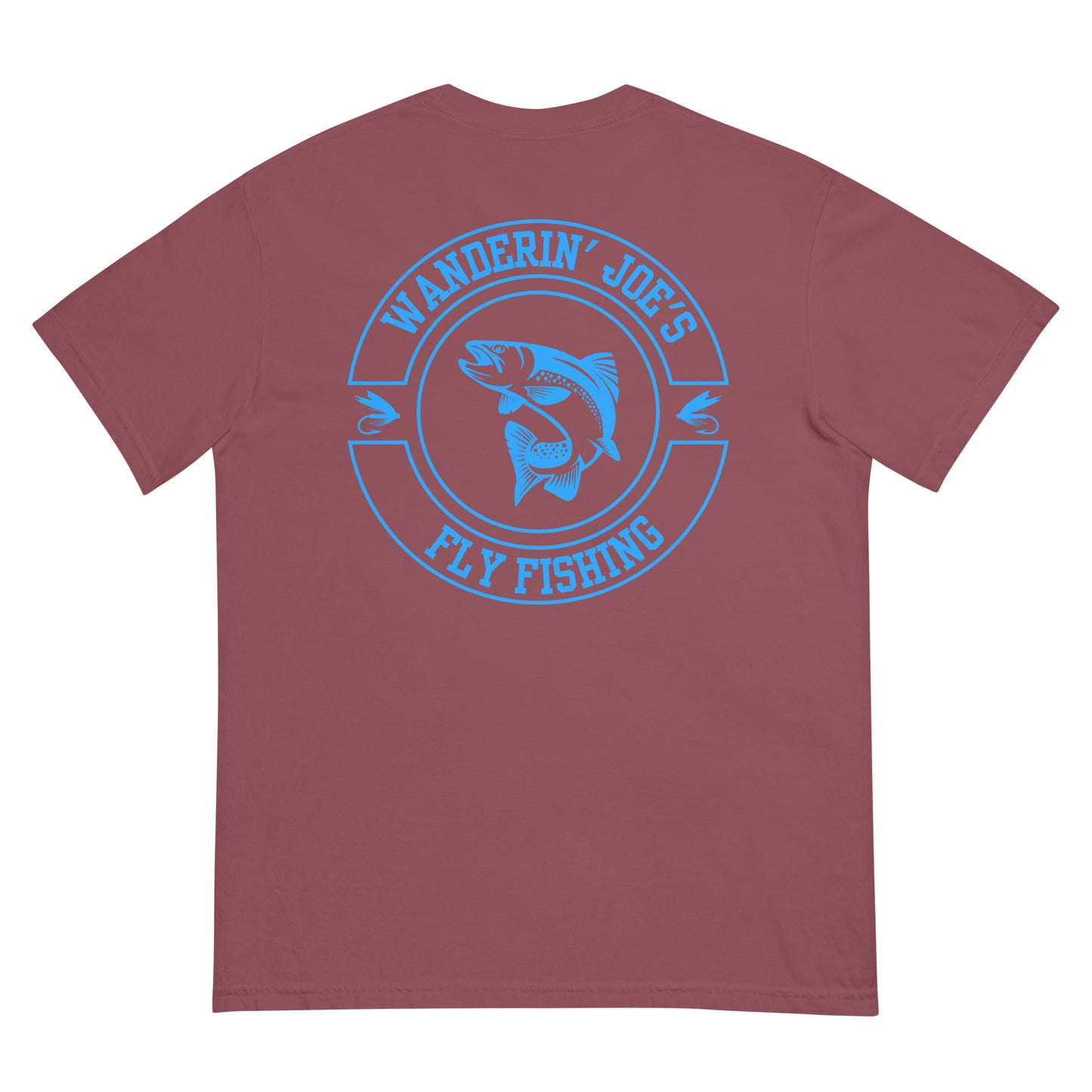 Men’s garment-dyed heavyweight t-shirt BLUE LOGO