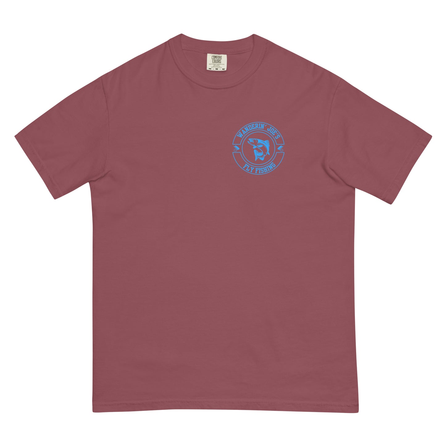 Men’s garment-dyed heavyweight t-shirt BLUE LOGO