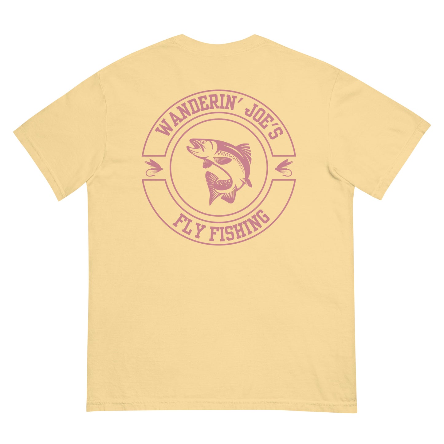 Men’s garment-dyed heavyweight t-shirt PINK LOGO