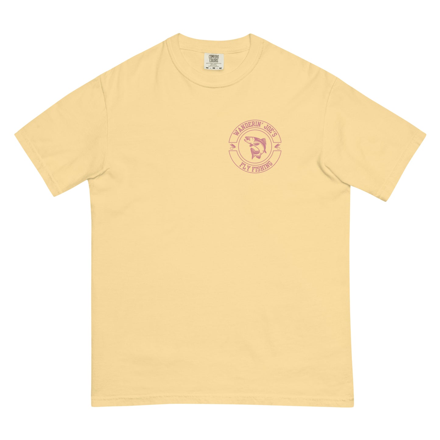 Men’s garment-dyed heavyweight t-shirt PINK LOGO