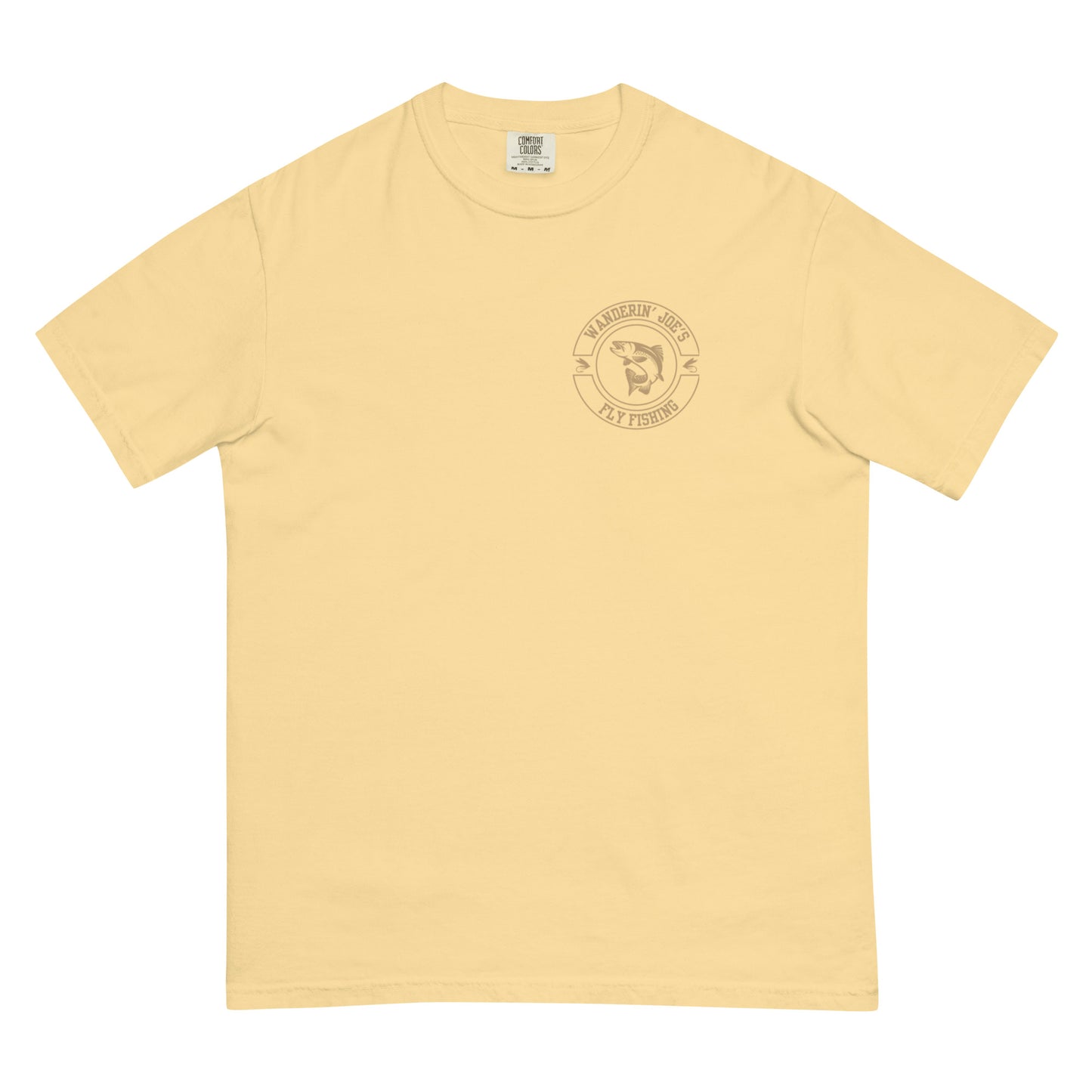 Men’s garment-dyed heavyweight t-shirt TAN LOGO