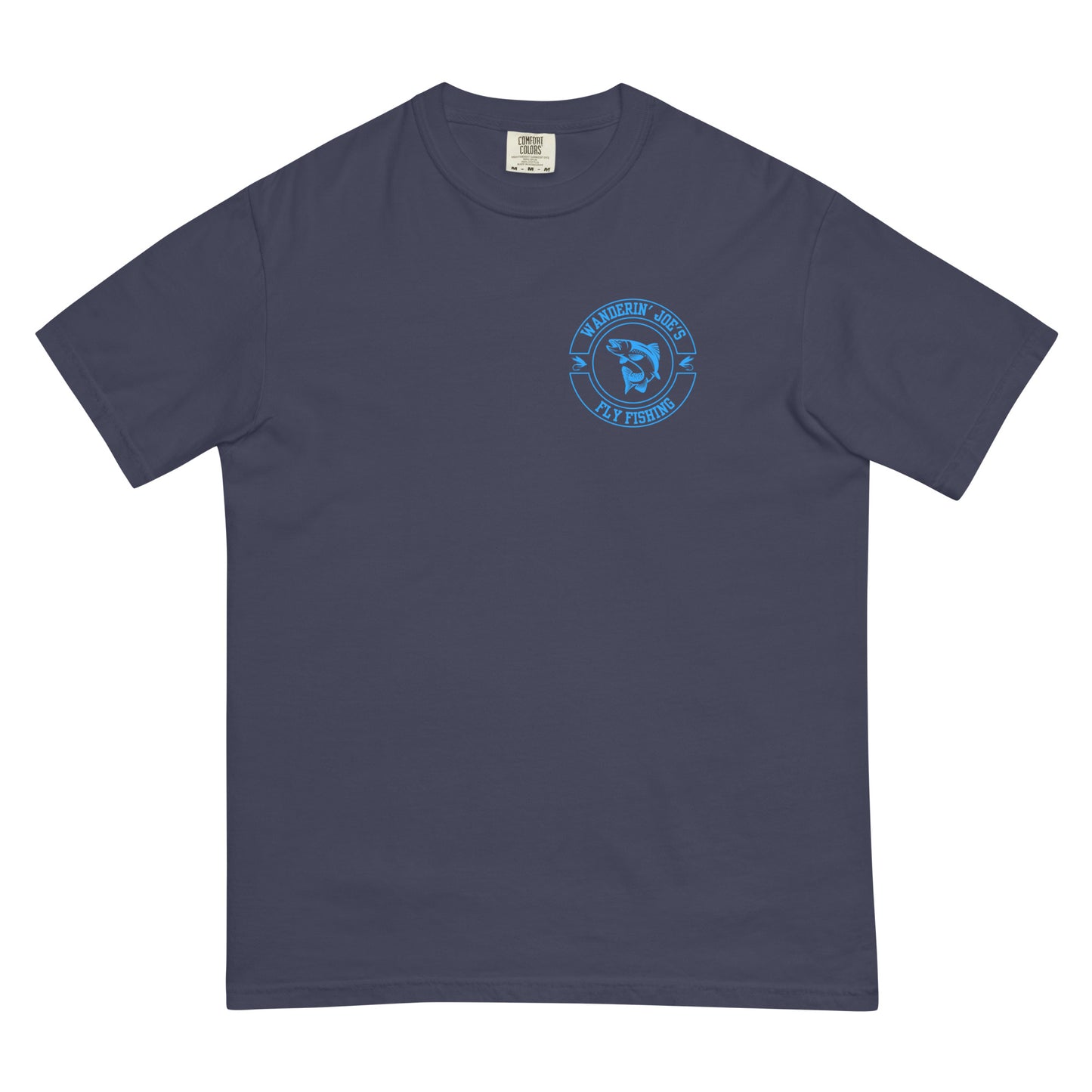 Men’s garment-dyed heavyweight t-shirt BLUE LOGO