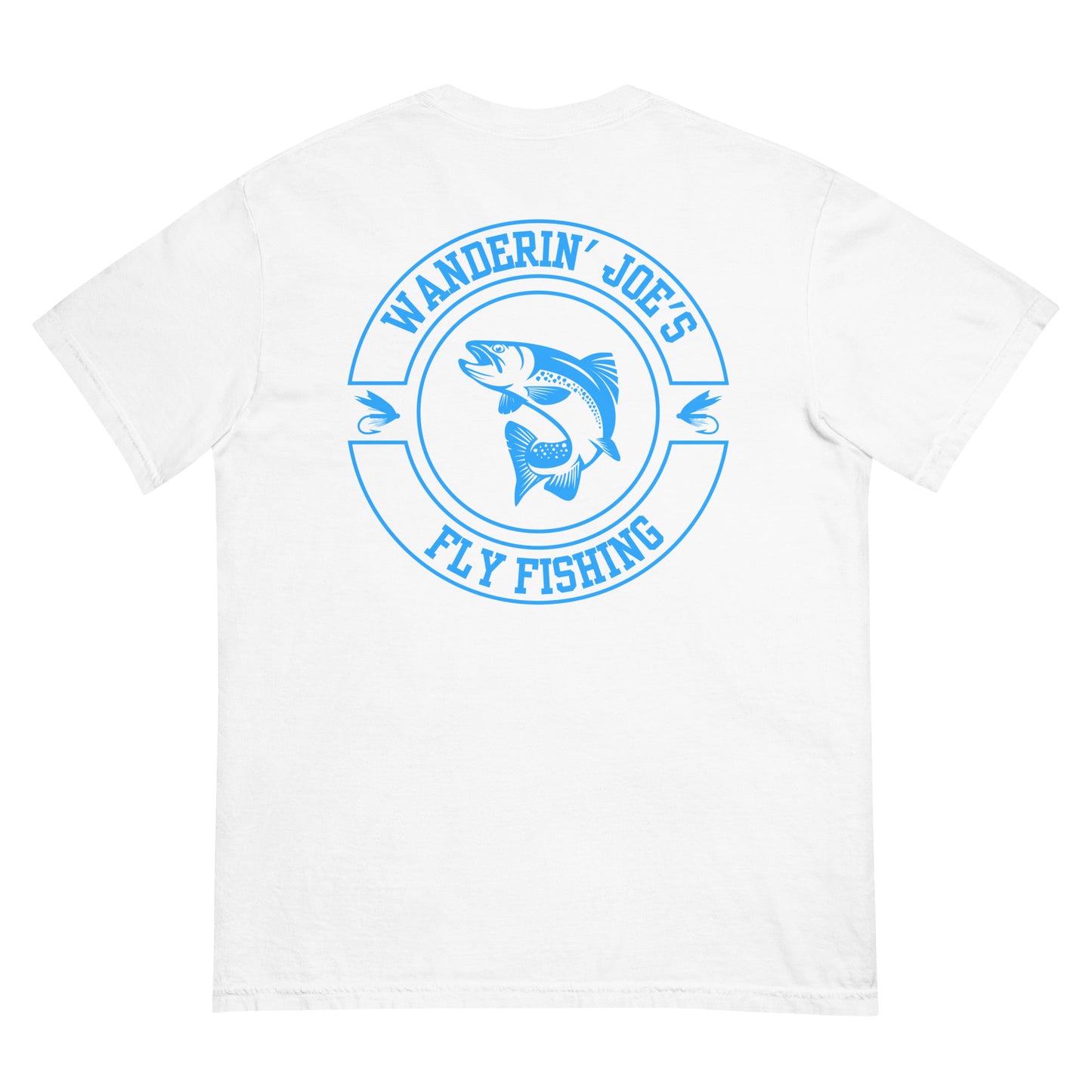 Men’s garment-dyed heavyweight t-shirt BLUE LOGO