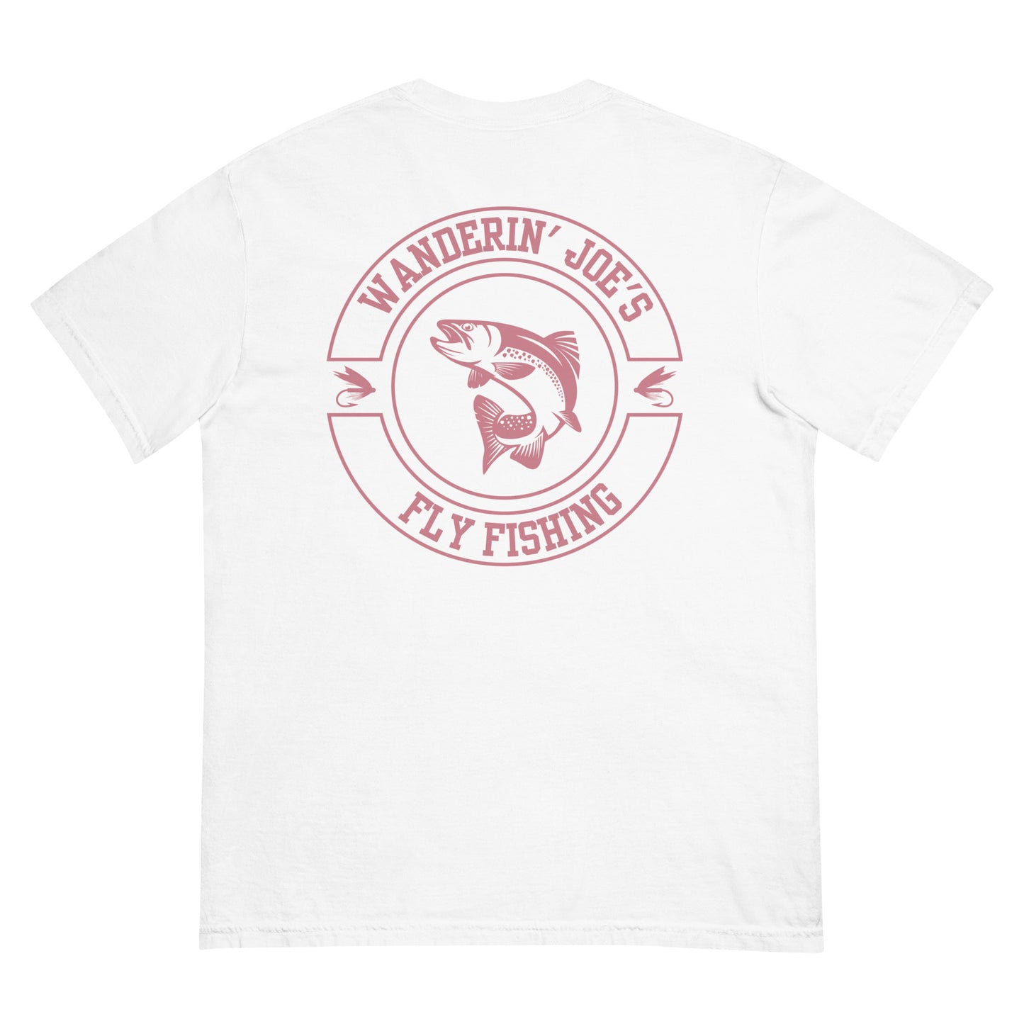 Men’s garment-dyed heavyweight t-shirt PINK LOGO