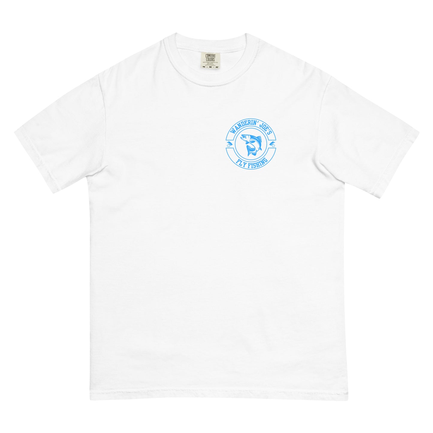 Men’s garment-dyed heavyweight t-shirt BLUE LOGO