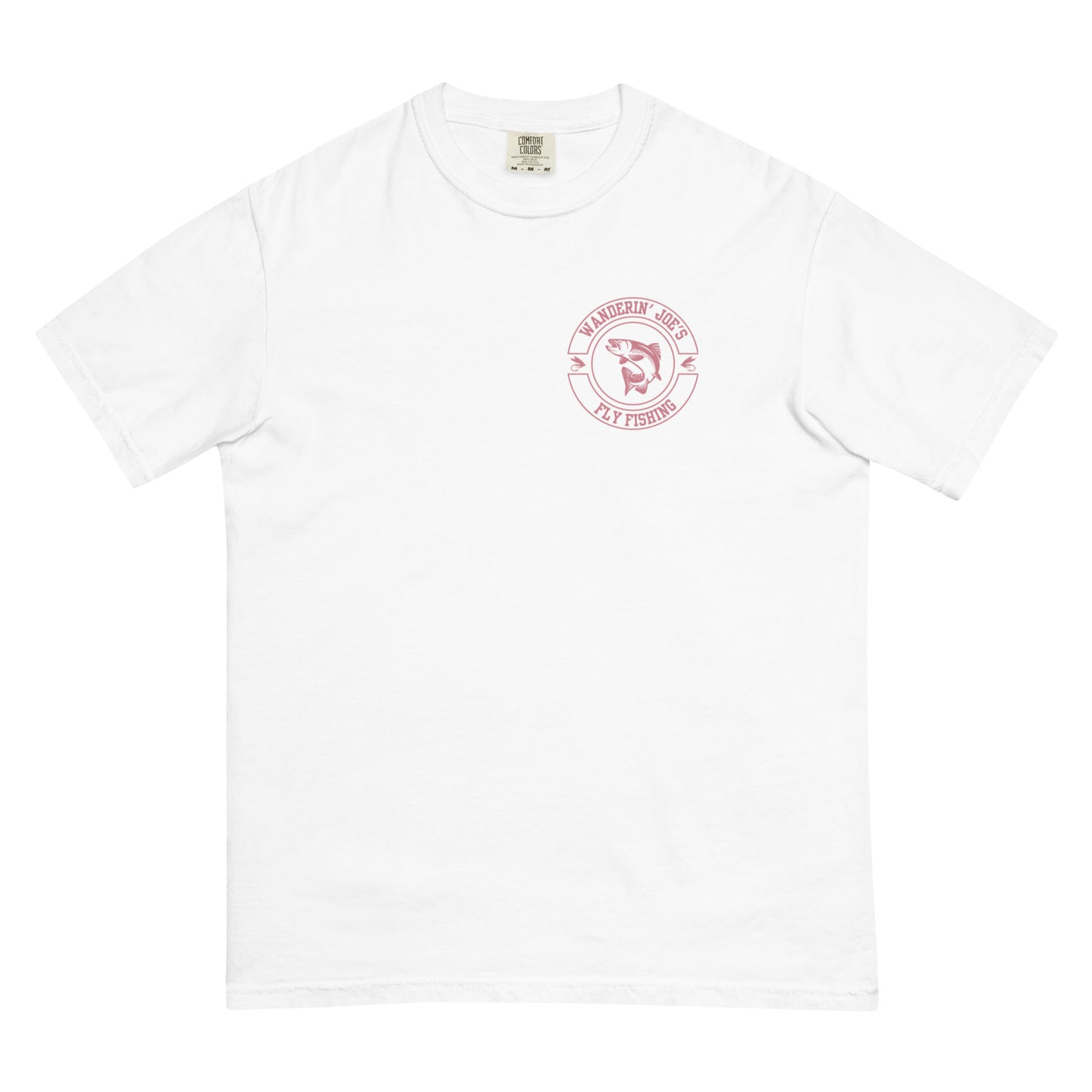 Men’s garment-dyed heavyweight t-shirt PINK LOGO