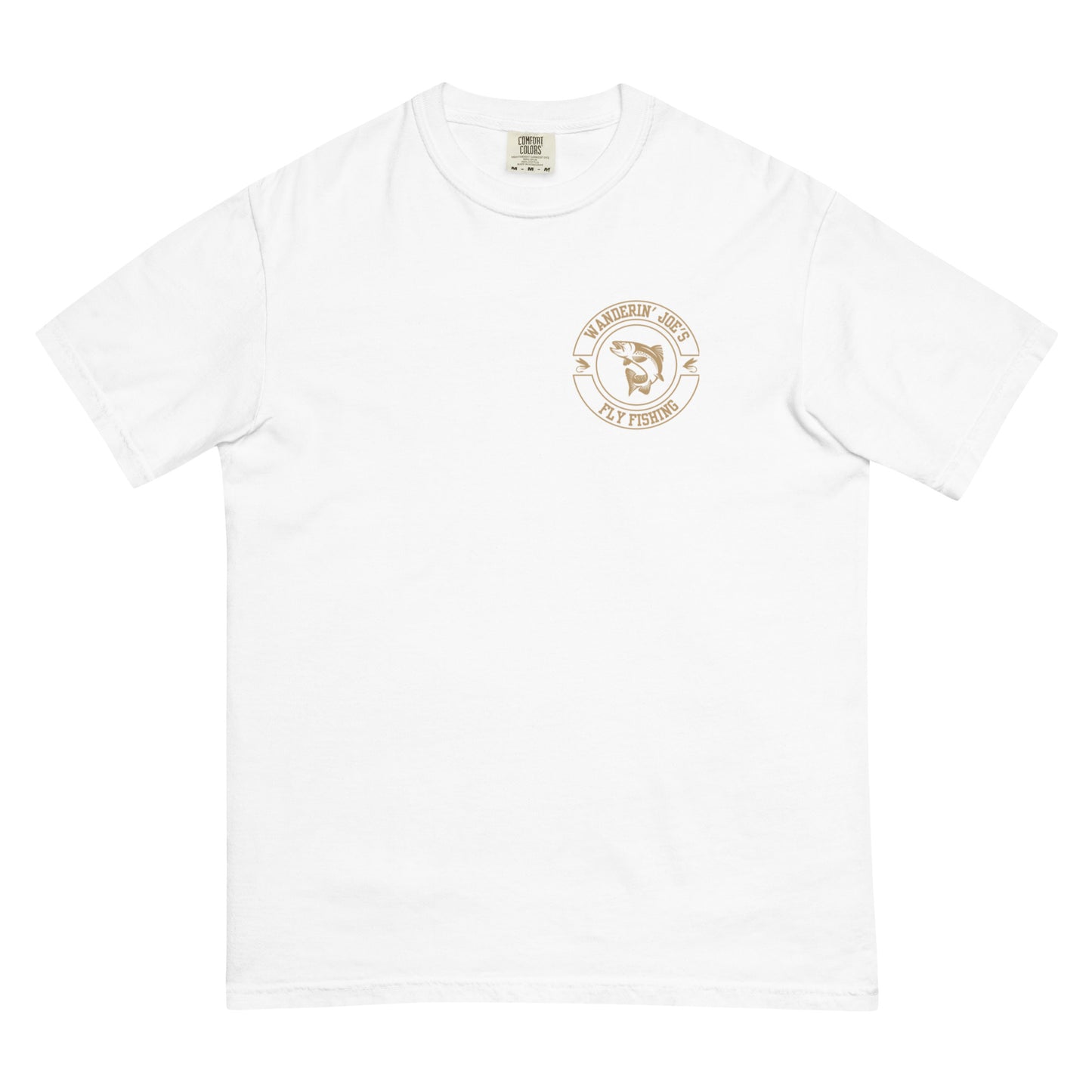 Men’s garment-dyed heavyweight t-shirt TAN LOGO